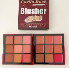 Carlla Rose blusher 2 in 1 powder & cream 18 color
