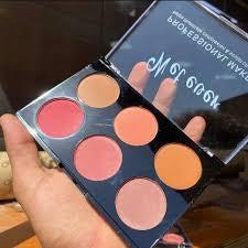 Wet ever blusher palette 6 colors