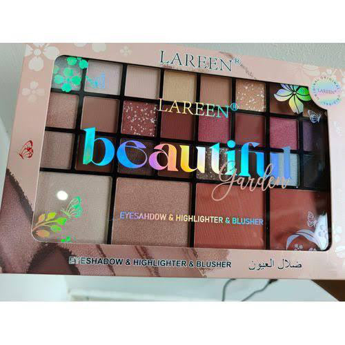 Lareen beautiful garden eyeshadow & highlighter & blusher palette 28 color