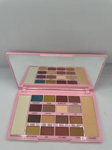 Revolution eyeshadow and highlighter palette copy