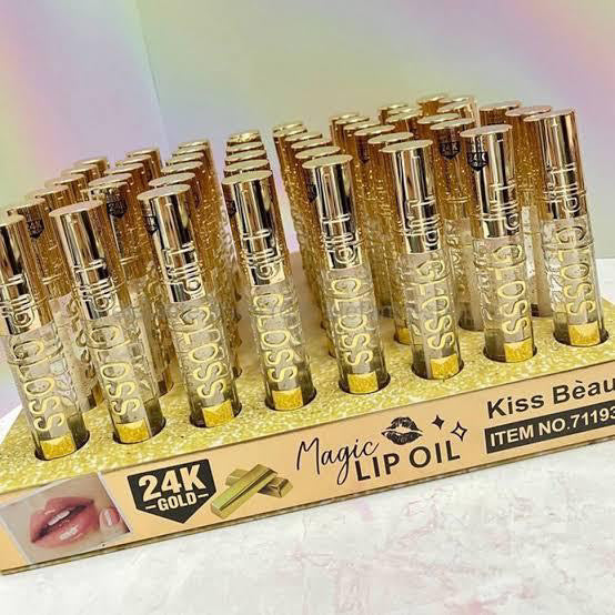 Kiss beauty 24k gold magic lip oil