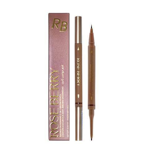 Rose Berry brows on demand 2 in 1 brow pencil crayon a sourcil 2 in 1 brows