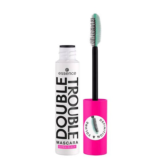 essence DOUBLE TROUBLE MASCARA EXTRA BLACK