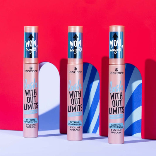 Essence lash with out limits mascara
Extreme lengthening & volume mascara