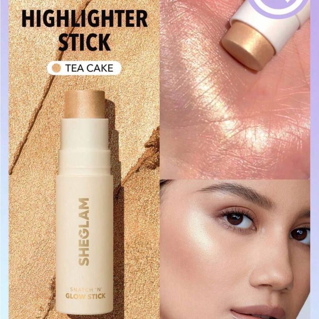 SHEGLAM Cream Highlighter Stick Long Lasting Brightening Non-Caking Highlighter Makeup