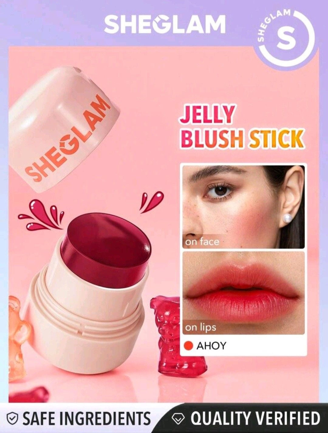 SHEGLAM _blush jelly licious hydrating lip tint
