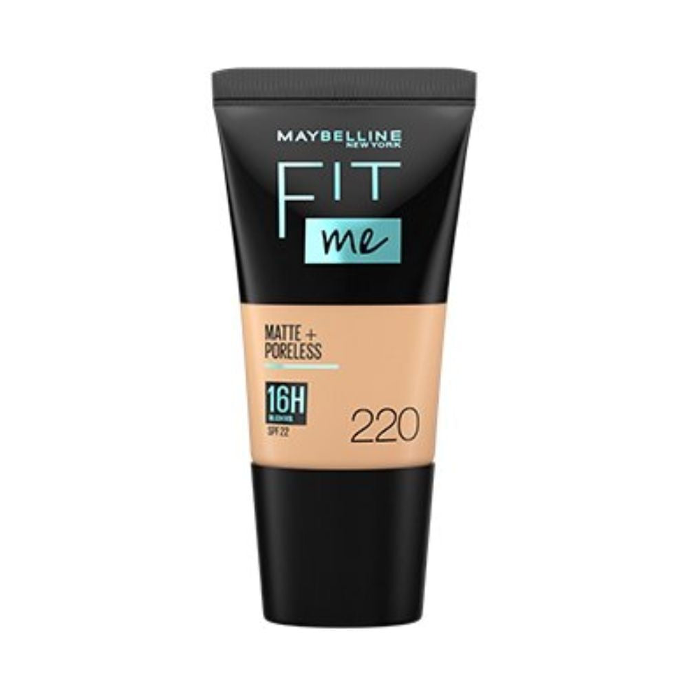Maybelline New York Liquid Foundation, Matte & Poreless, Full Coverage Blendable Normal to Oily Skin, Fit Me