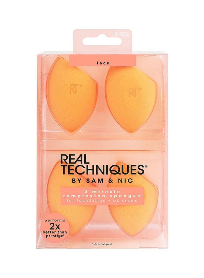 4-Piece Face Makeup Sponge Set Yellow 4.0      12 Ratings